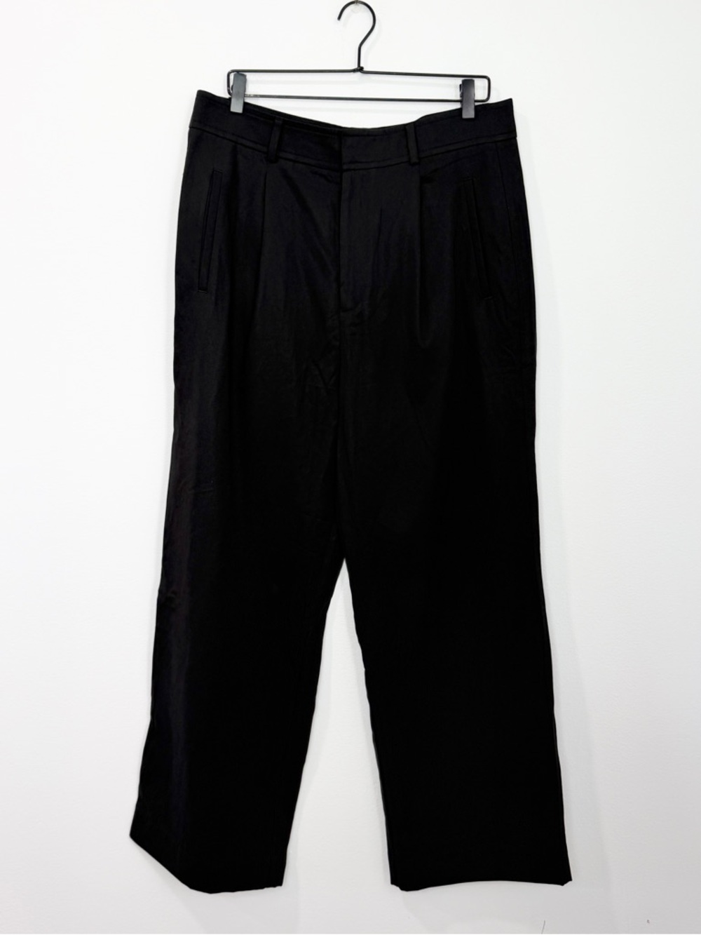 Everlane The Way-High Drape Pant Black Pleated NWT Size 14 Short - Picture 4 of 10